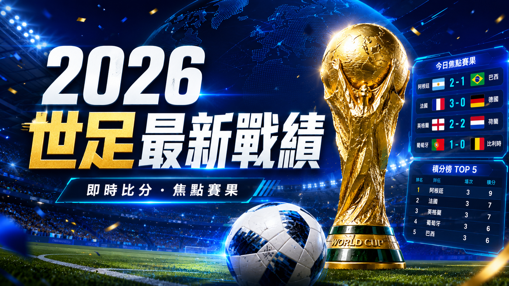 2026世足最新戰績